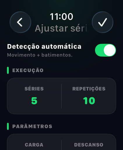 Detecção automática no Watch