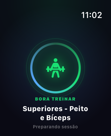 Sessão pronta no Watch