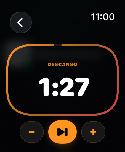 Cronômetro de descanso